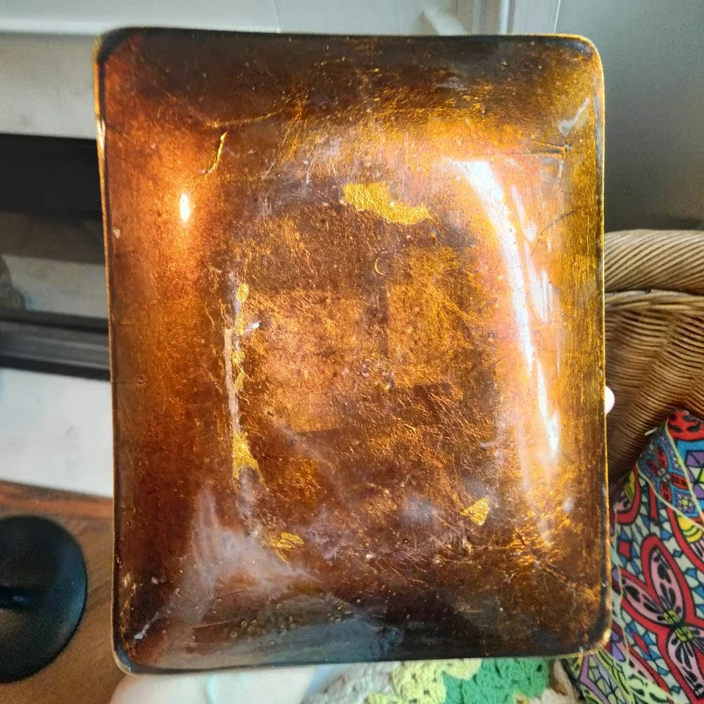 Large vintage Las Vegas catch all trinket tray
